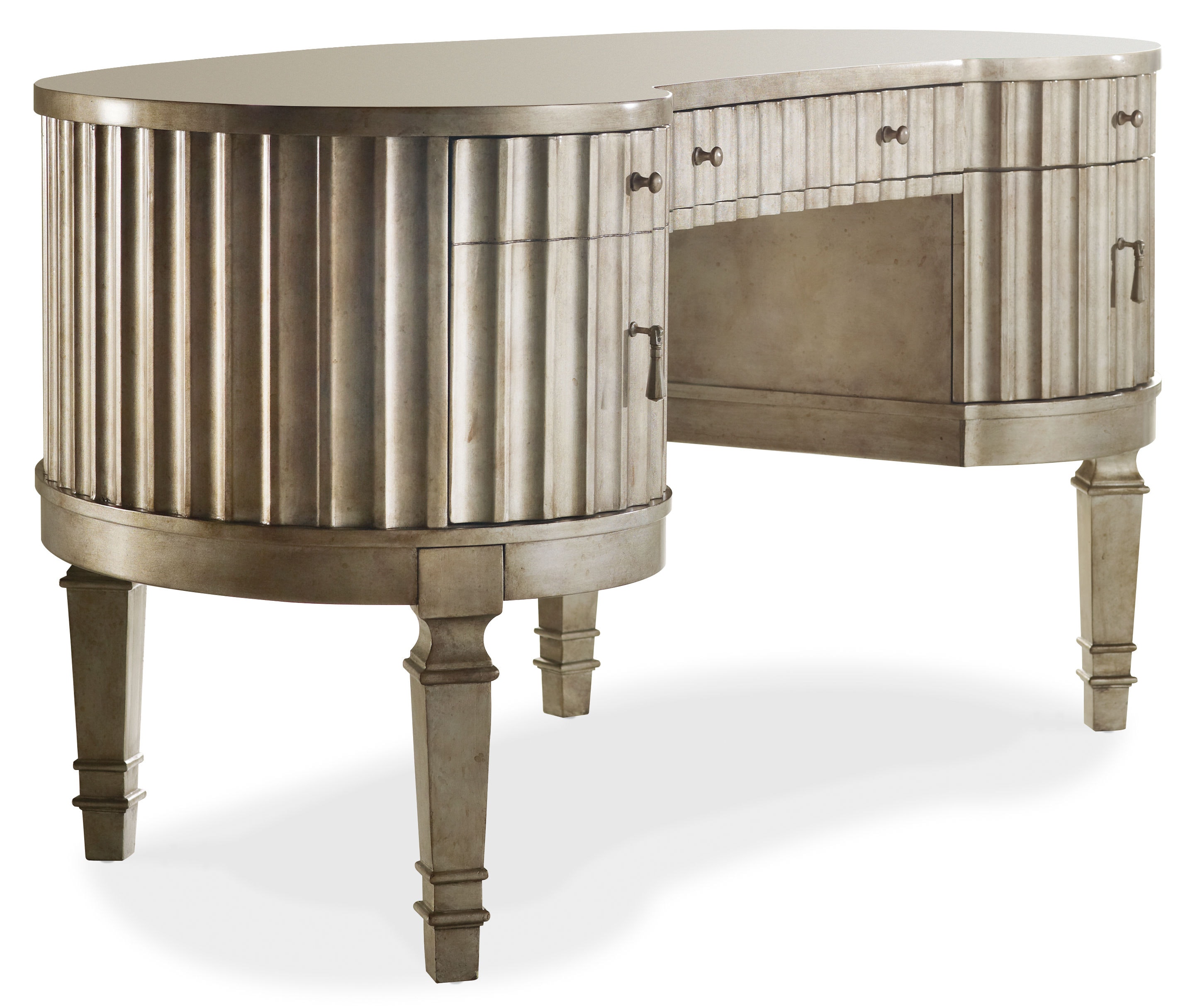 Hooker Furniture Melange Fluted Kidney Desk 638-10006
