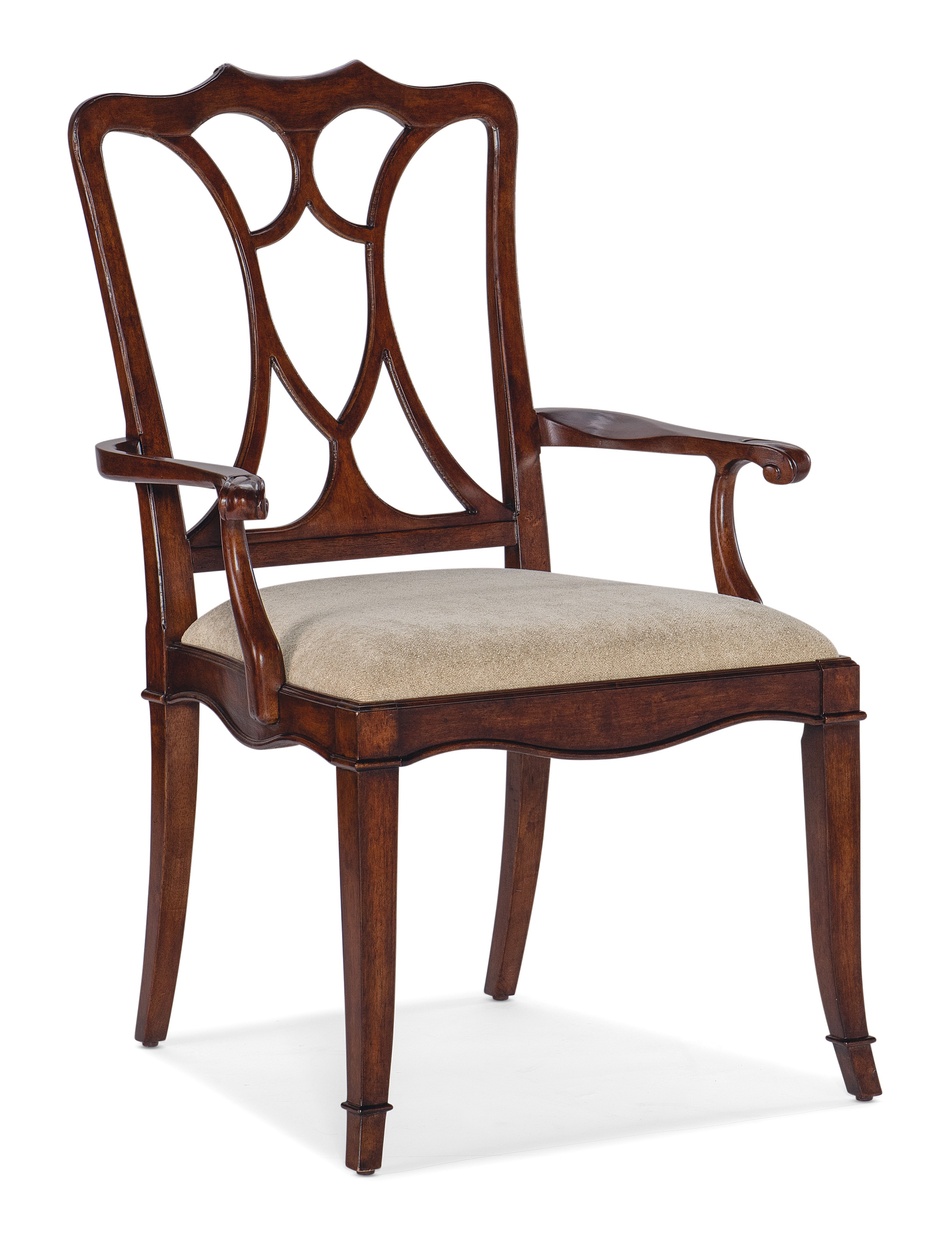 Hooker Furniture Charleston Upholstered Seat Arm Chair-2 per carton/price ea 6750-75300-85