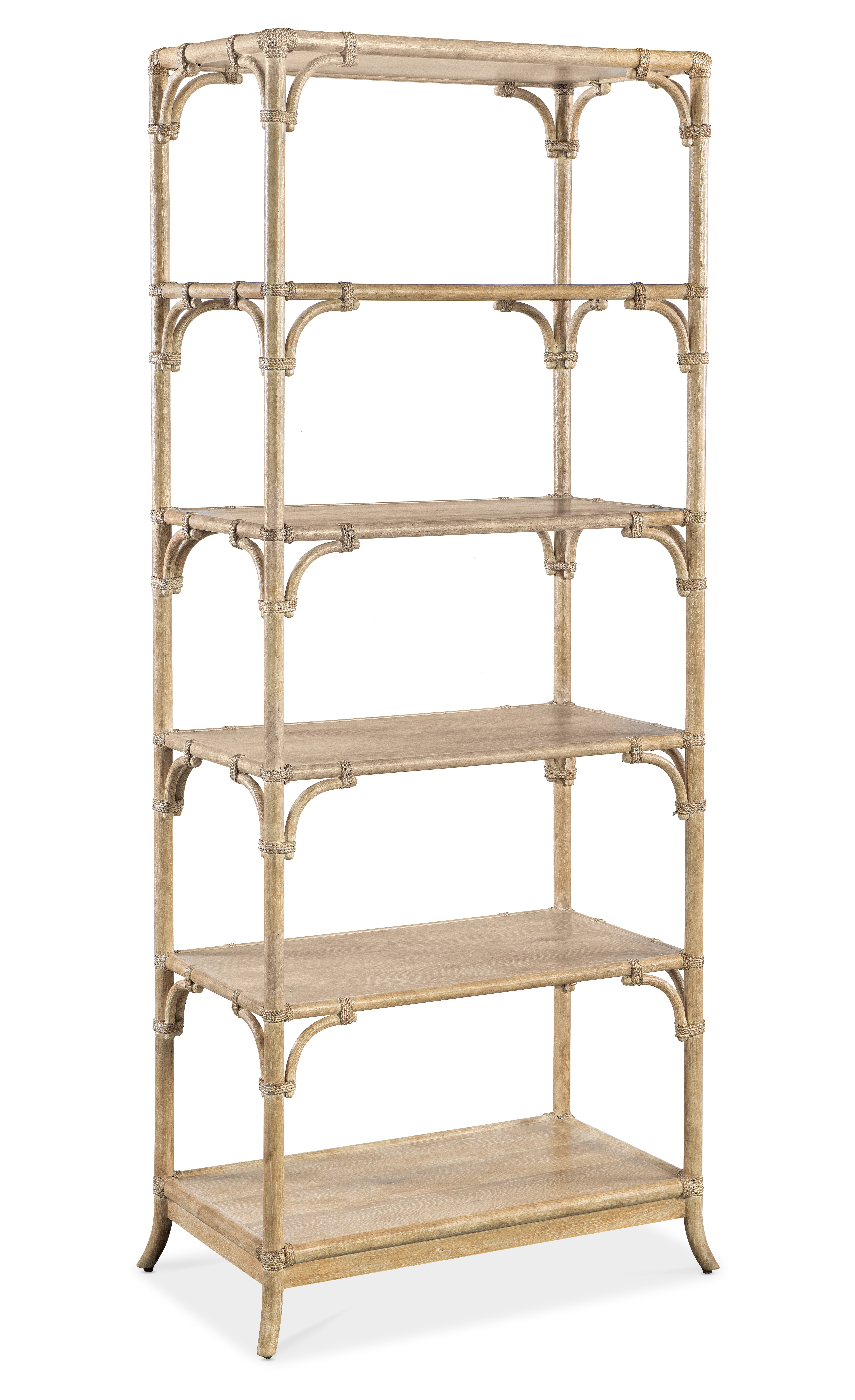 Hooker Furniture Retreat Pole Rattan Bookcase 6950-10445-80