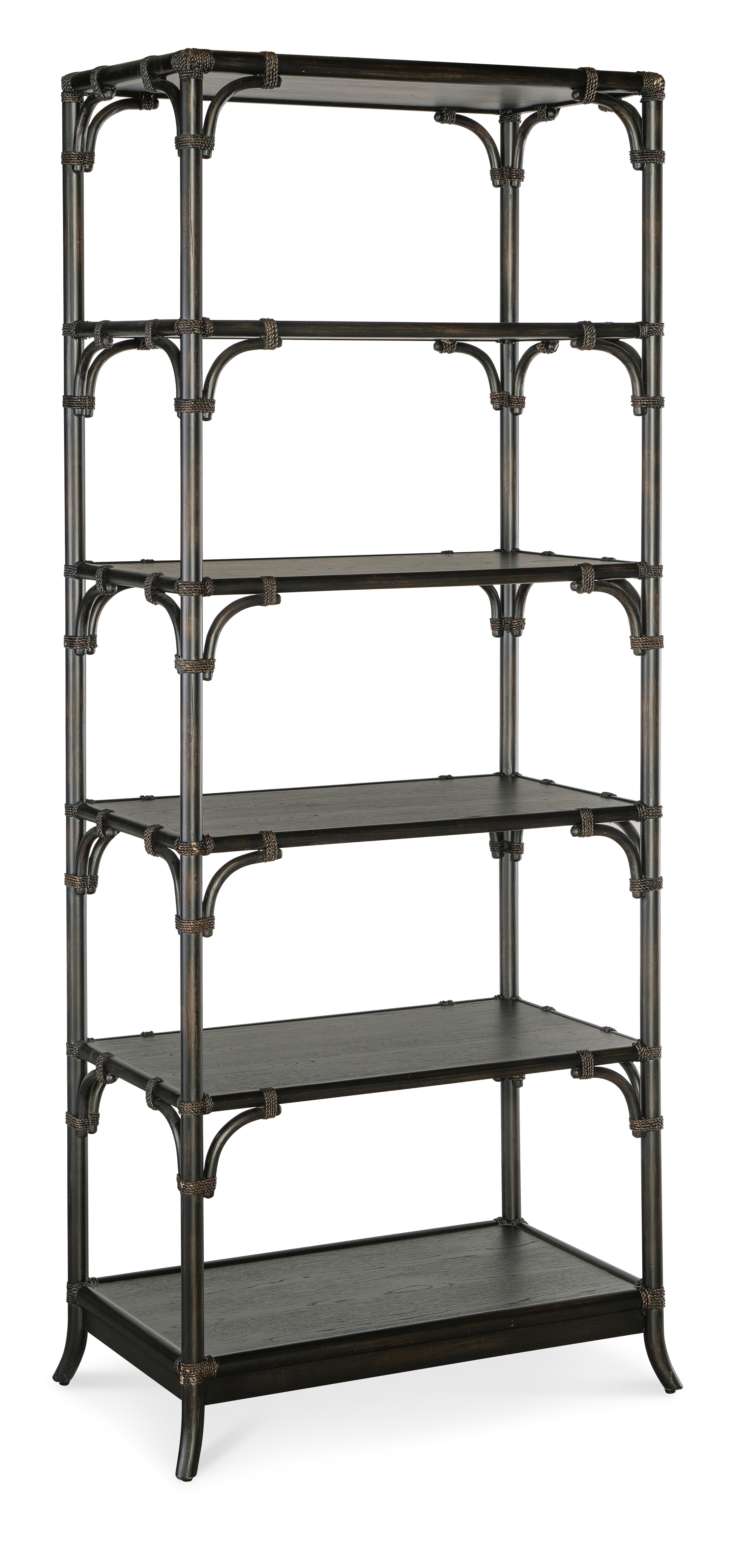 Hooker Furniture Retreat Pole Rattan Bookcase 6950-10445-99