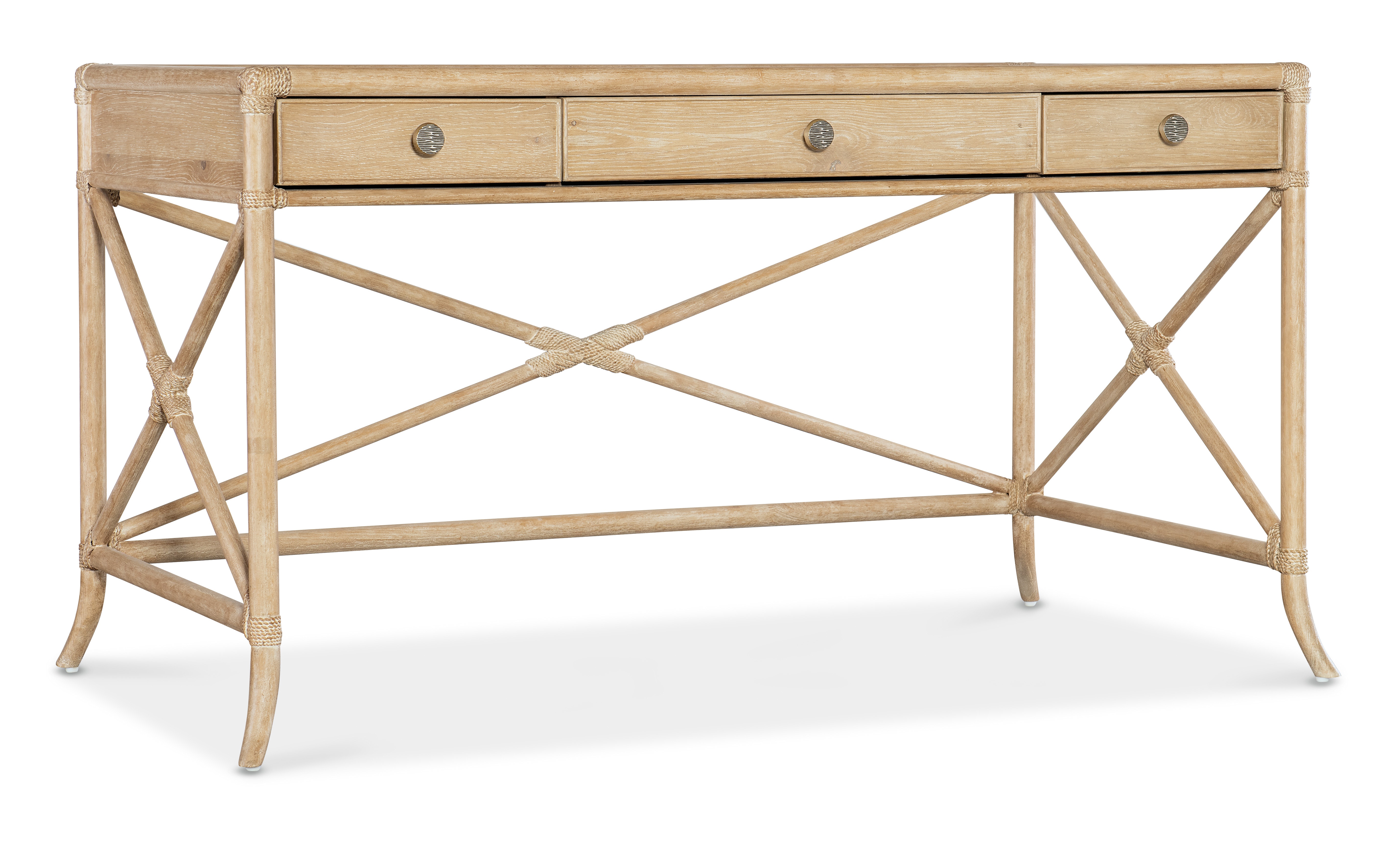 Hooker Furniture Retreat Pole Rattan Writing Desk 6950-10458-80
