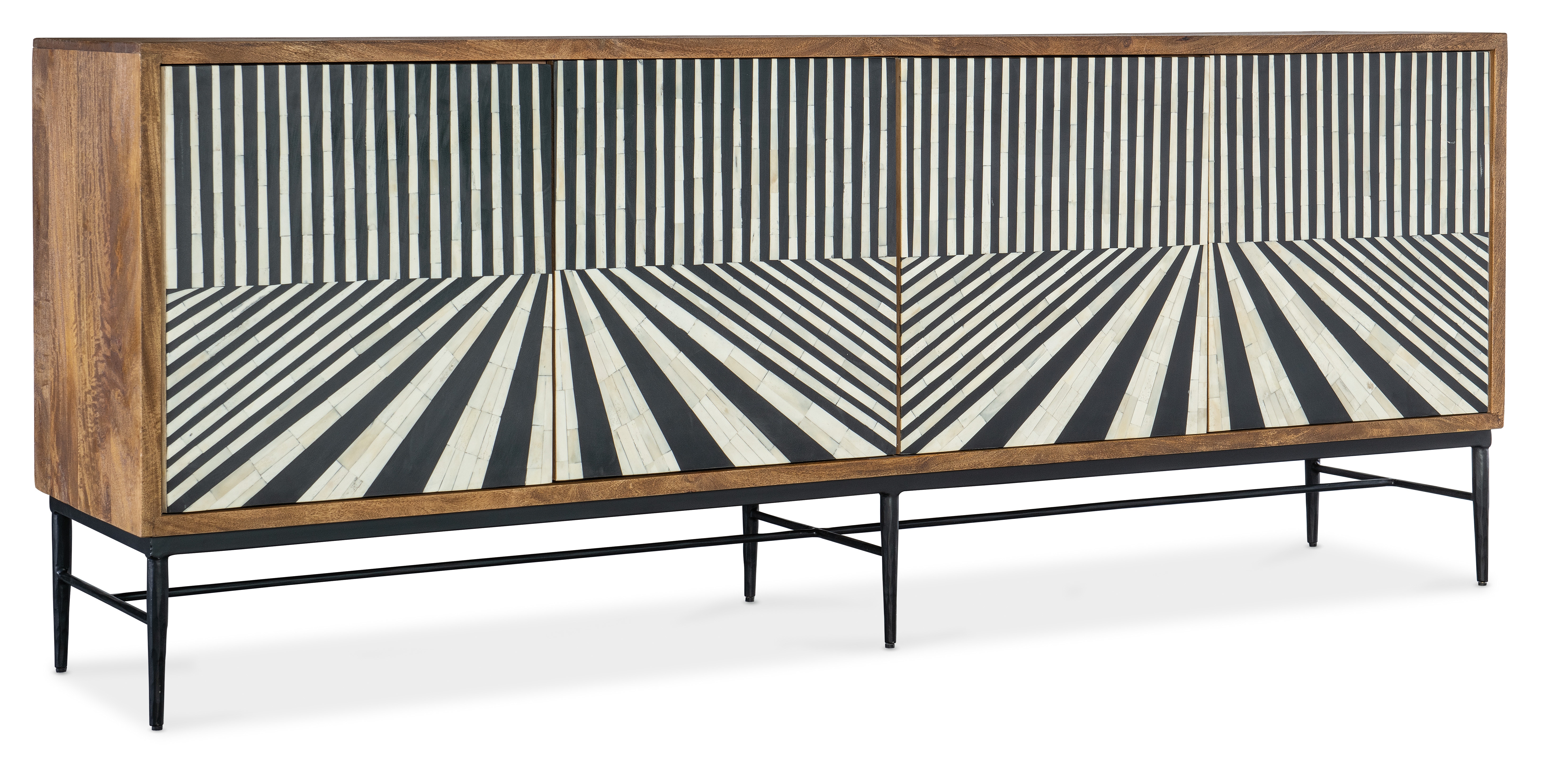 Hooker Furniture Commerce and Market Linear Perspective Credenza 7228-85080-85