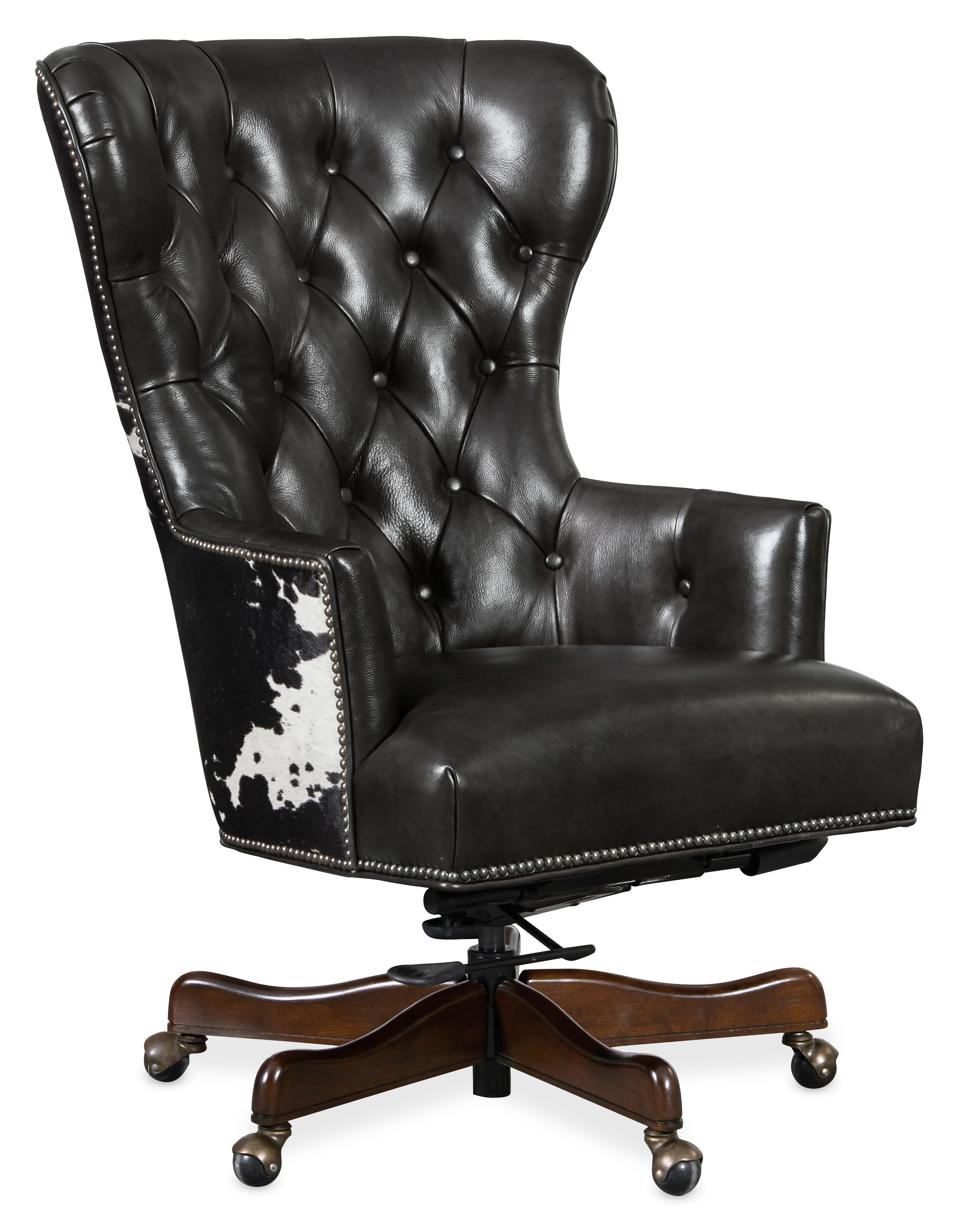Hooker Furniture Katherine Executive Swivel Tilt Chair w/ Black & White HOH EC448-097