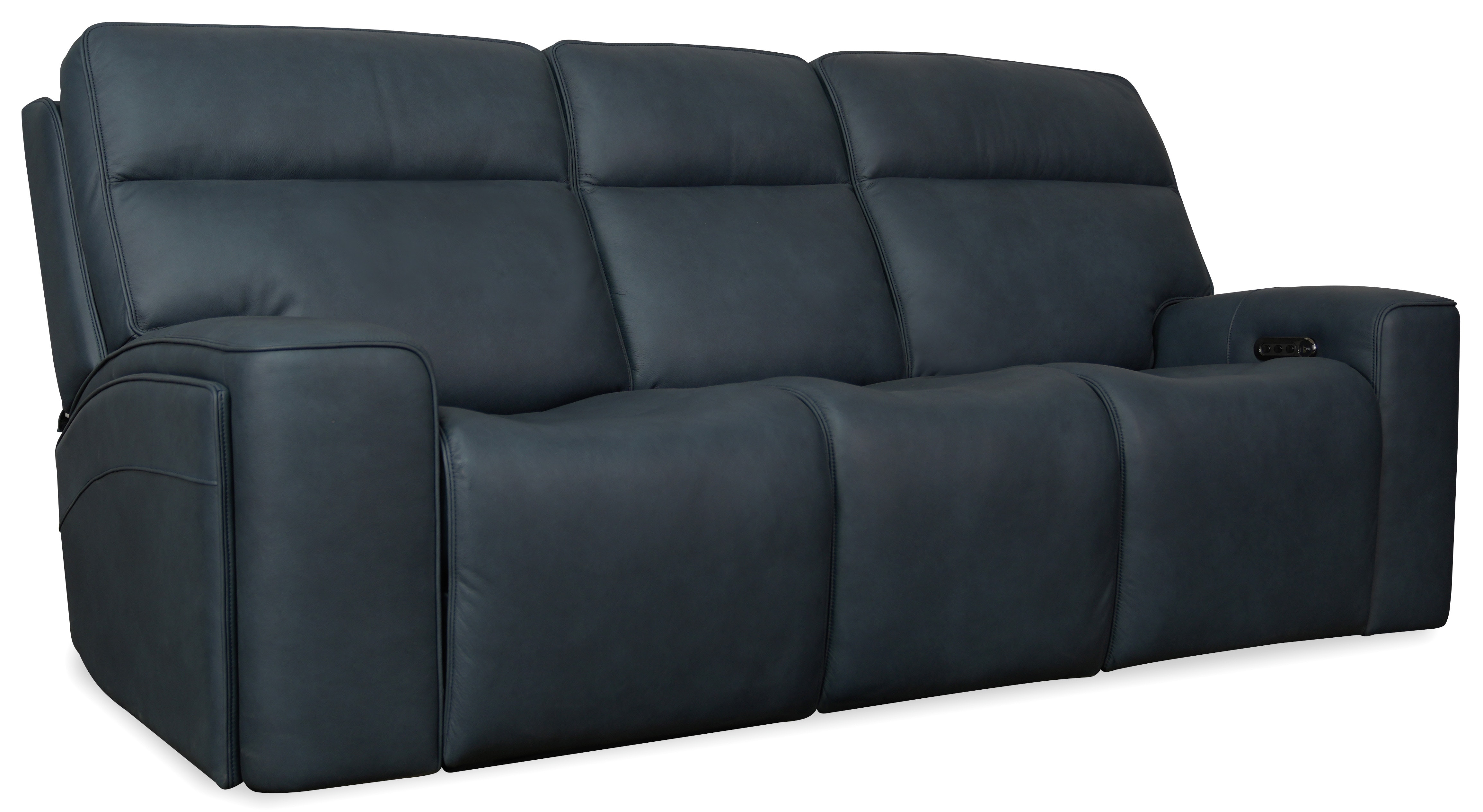 Hooker Furniture Riverton Power Sofa with Power Headrest/Lumbar SS708-PHL3-048