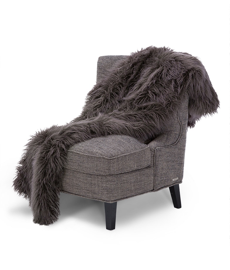 Michael Amini 56x72 Throw - Charcoal BTHO-5672-SASHA-CHR