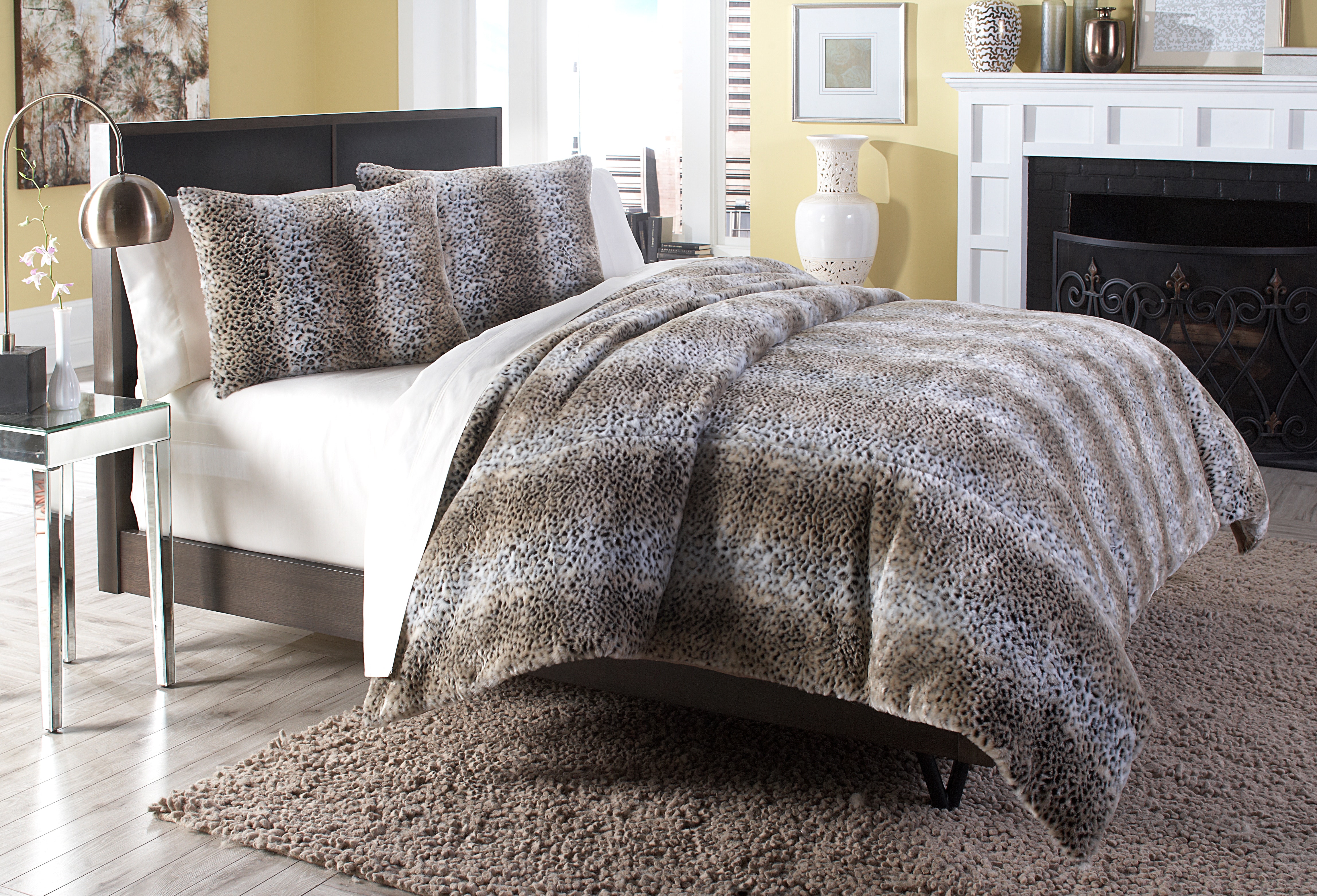 Michael Amini 3-Piece Duvet Set - Queen - Brown BCS-QD03-KASBAH-BRN