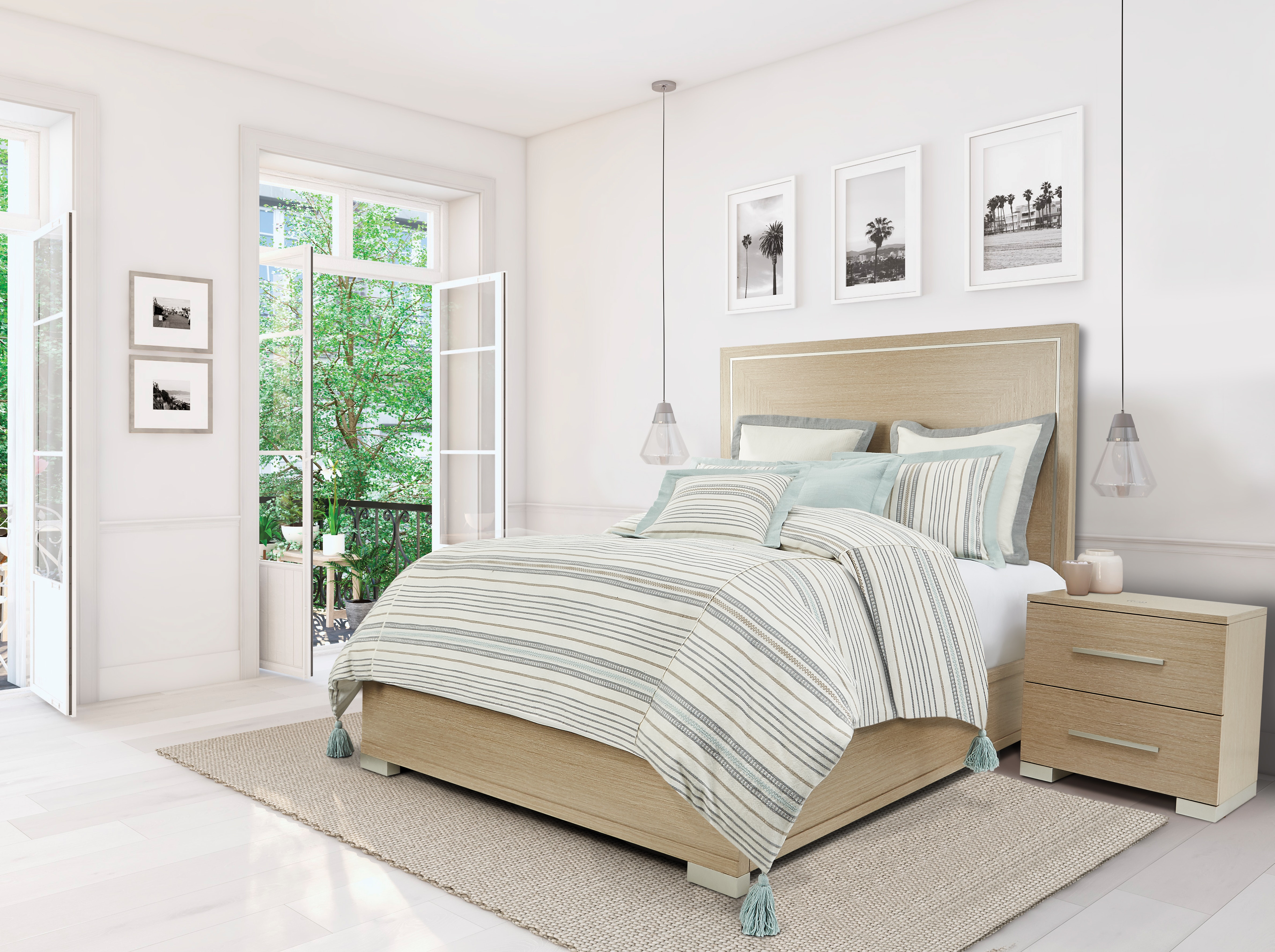 Michael Amini 8 piece King Duvet Set - Natural BCS-KD08-MAX-NAT