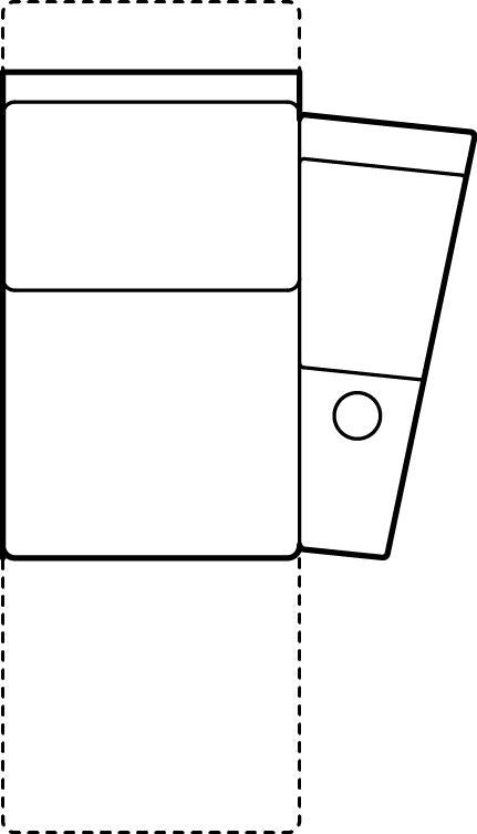 Palliser Furniture Right Hand Facing Wedge Arm Manual Recliner Theatre Seating 41402-7R