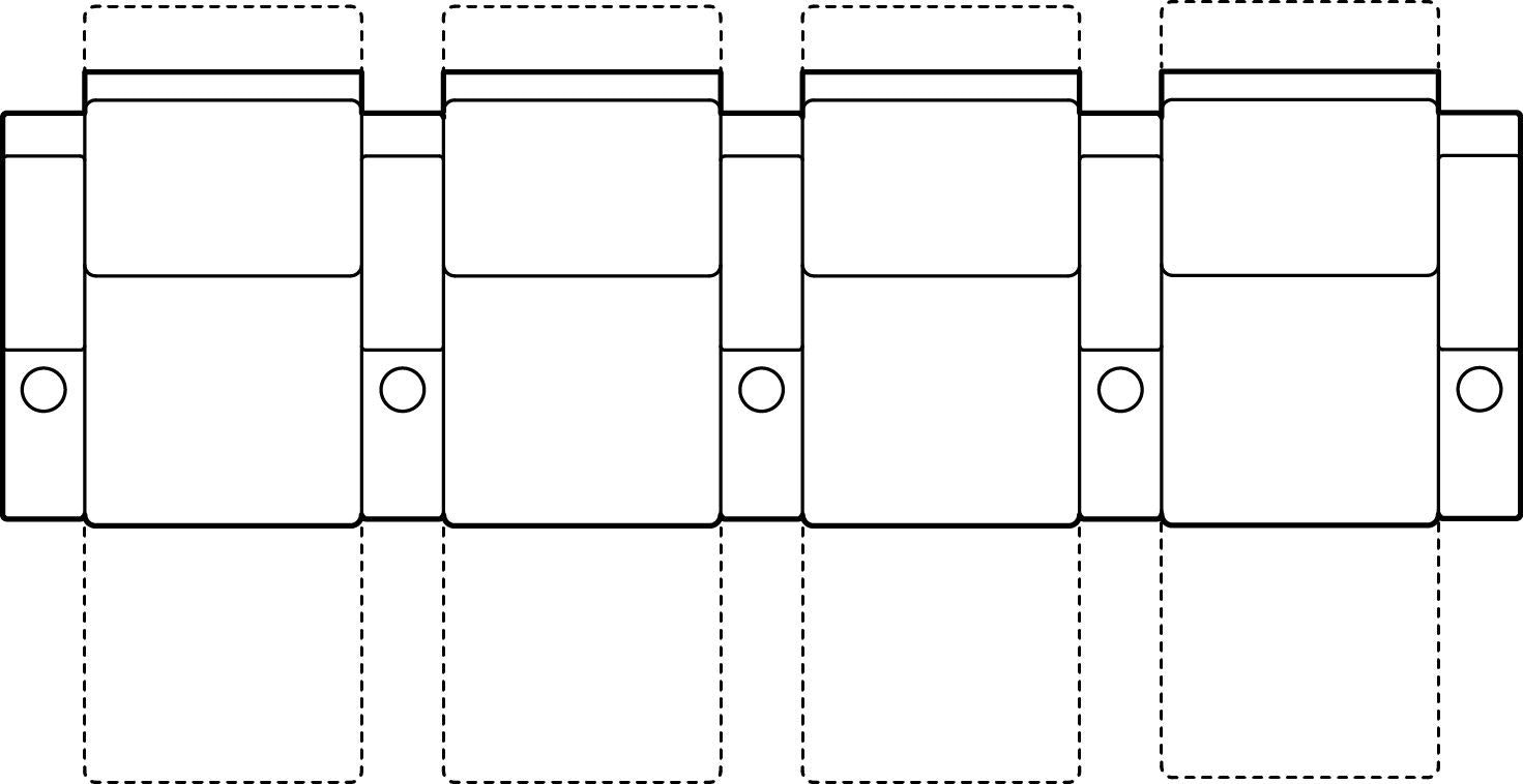 Palliser Furniture 1e/3e/3e/3e Sectional Theatre Seating 41402-HE