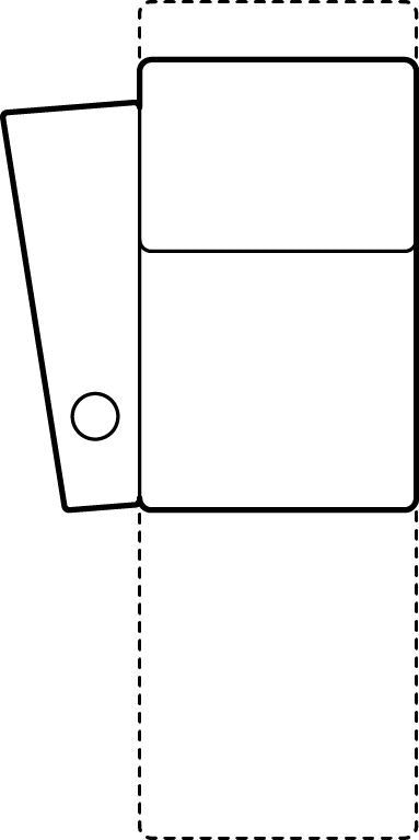 Palliser Furniture Left Hand Facing Wedge Arm Power Recliner Theatre Seating 41920-9E