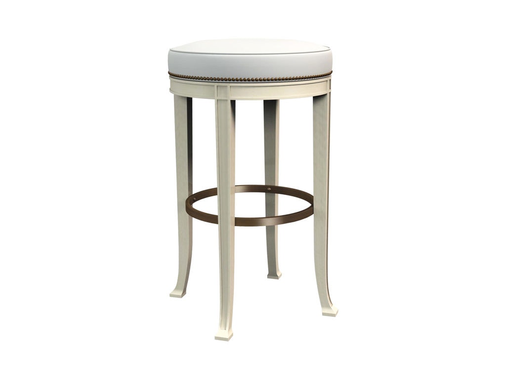 Hickory Chair Newbury Swivel Backless Bar Stool HC138-04