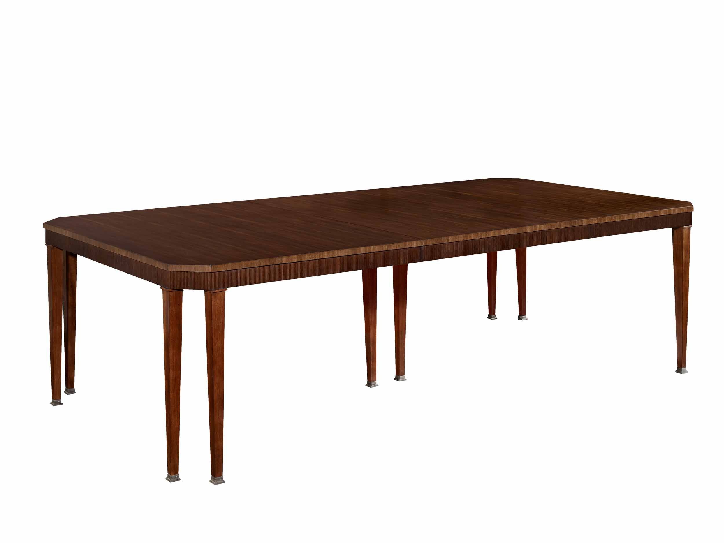 Hickory Chair Artisan Chamfered Corner Dining Table - Mahogany HC140-11