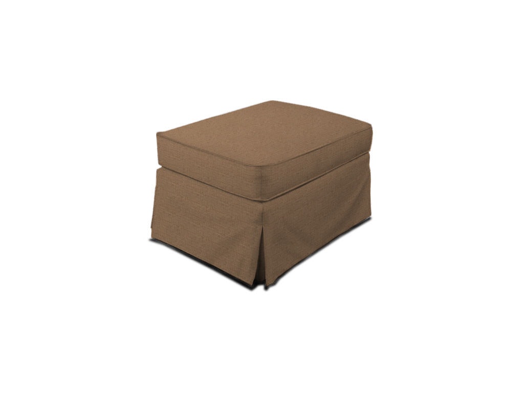 Hickory Chair Emory Skirted Made to Measure Ottoman HC1601-53
