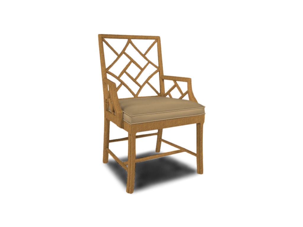 Hickory Chair Fretwork Arm Chair HC2551-10
