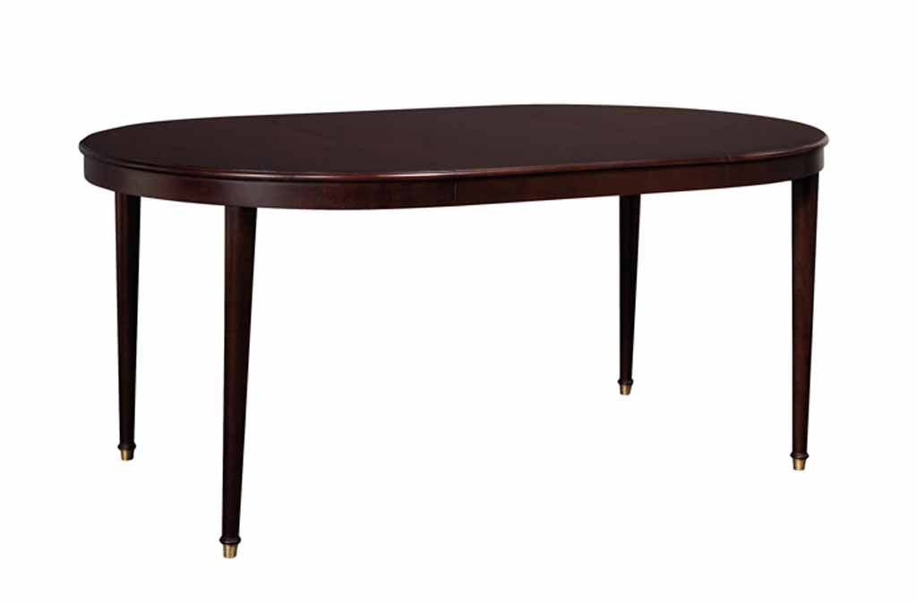 Hickory Chair Boden Round Mahogany Dining Table with Leaf HC2642-10