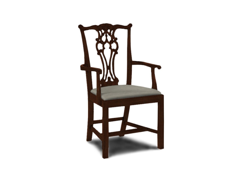 Hickory Chair Rhode Island Chippendale Arm Chair HC810-01