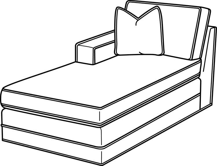 Lexington Townsend LAF Chaise 6401-75L