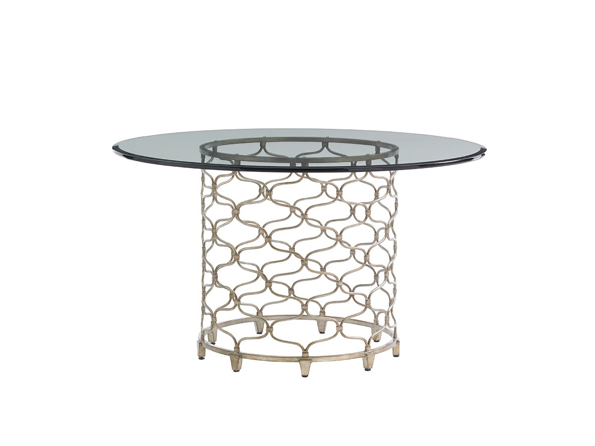 Lexington Bollinger Round Dining Table With 54 Inch Glass Top 721-875-54C