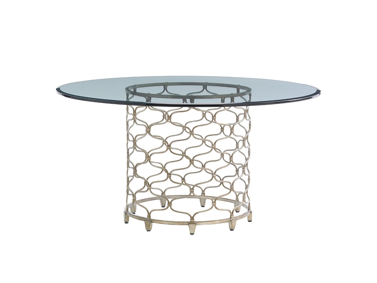 Lexington Bollinger Round Dining Table With 60 Inch Glass Top 721-875-60C