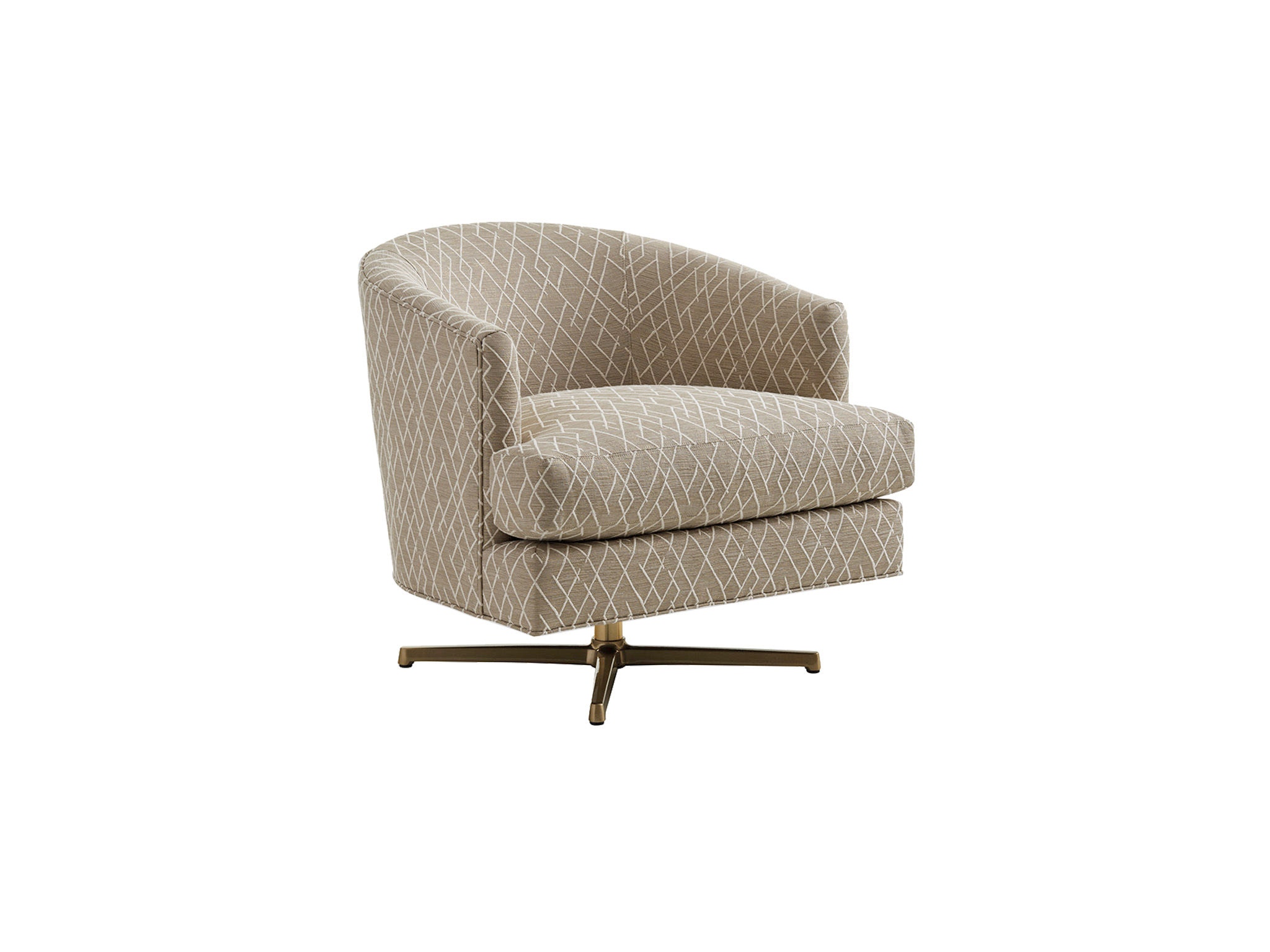 Lexington Graves Swivel Chair (Brass) 7654-11BSW