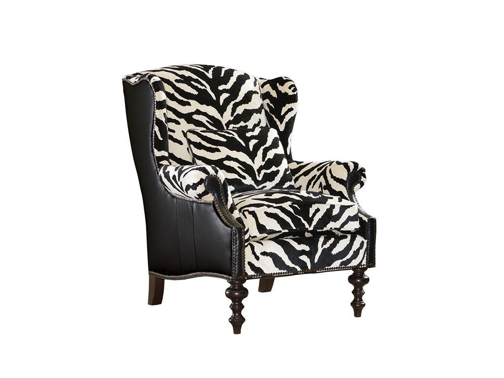 Lexington Wells Leather Wing Chair LL7105-11