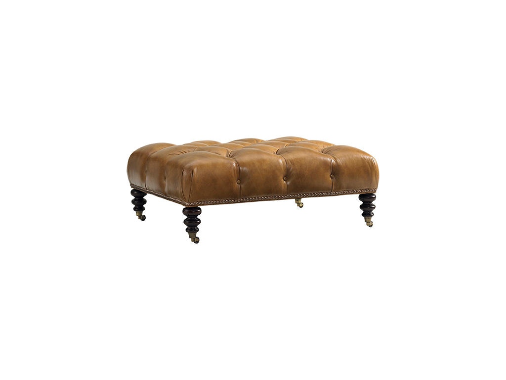 Lexington Victoria Leather Cocktail Ottoman LL7120-44