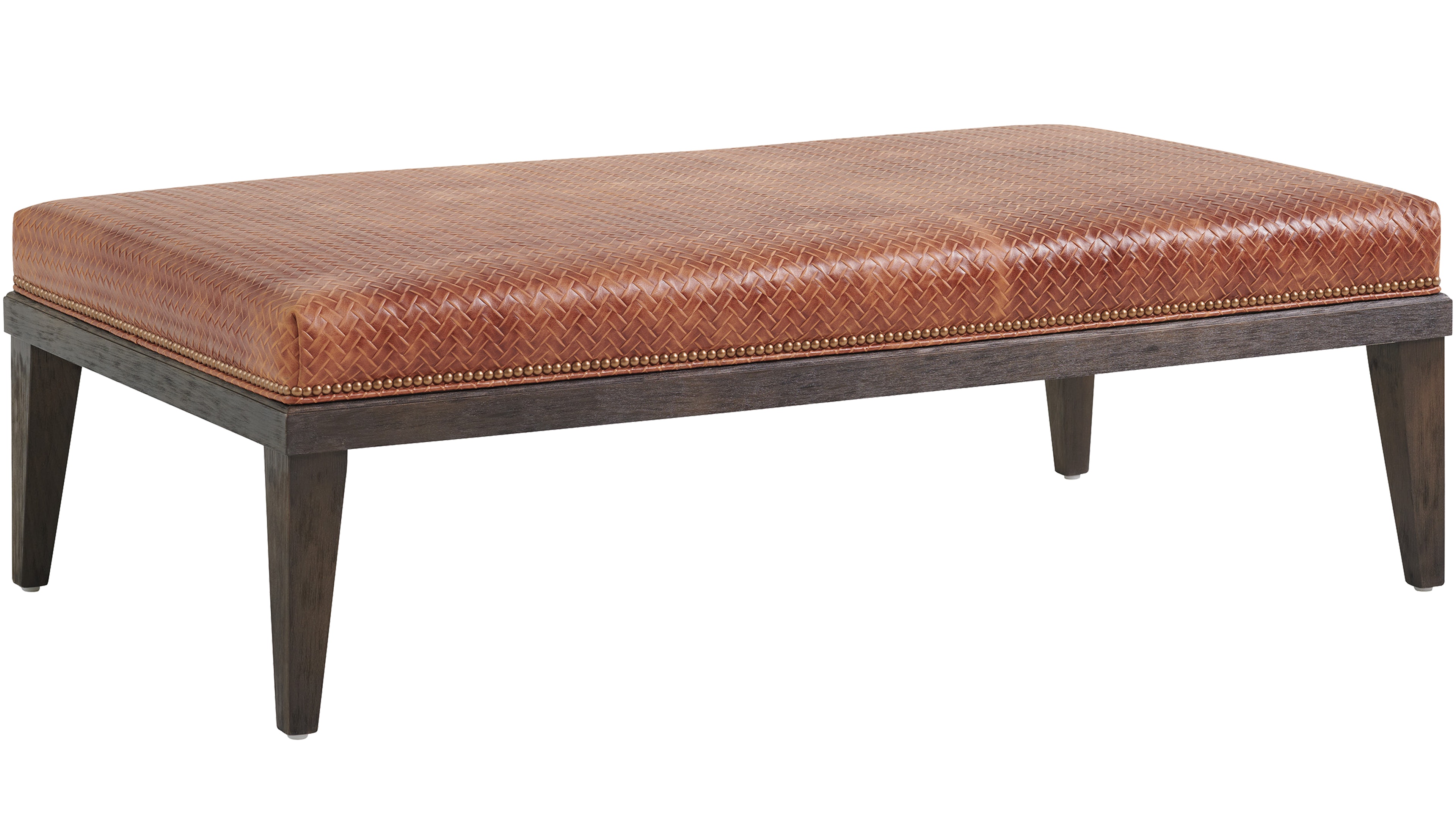 Lexington Neiman Leather Cocktail Ottoman LL7131-46