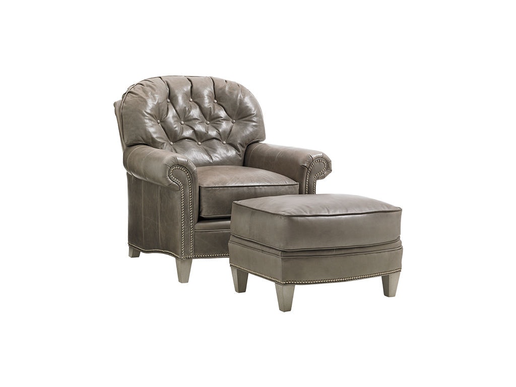 Lexington Bayville Leather Ottoman LL7935-44