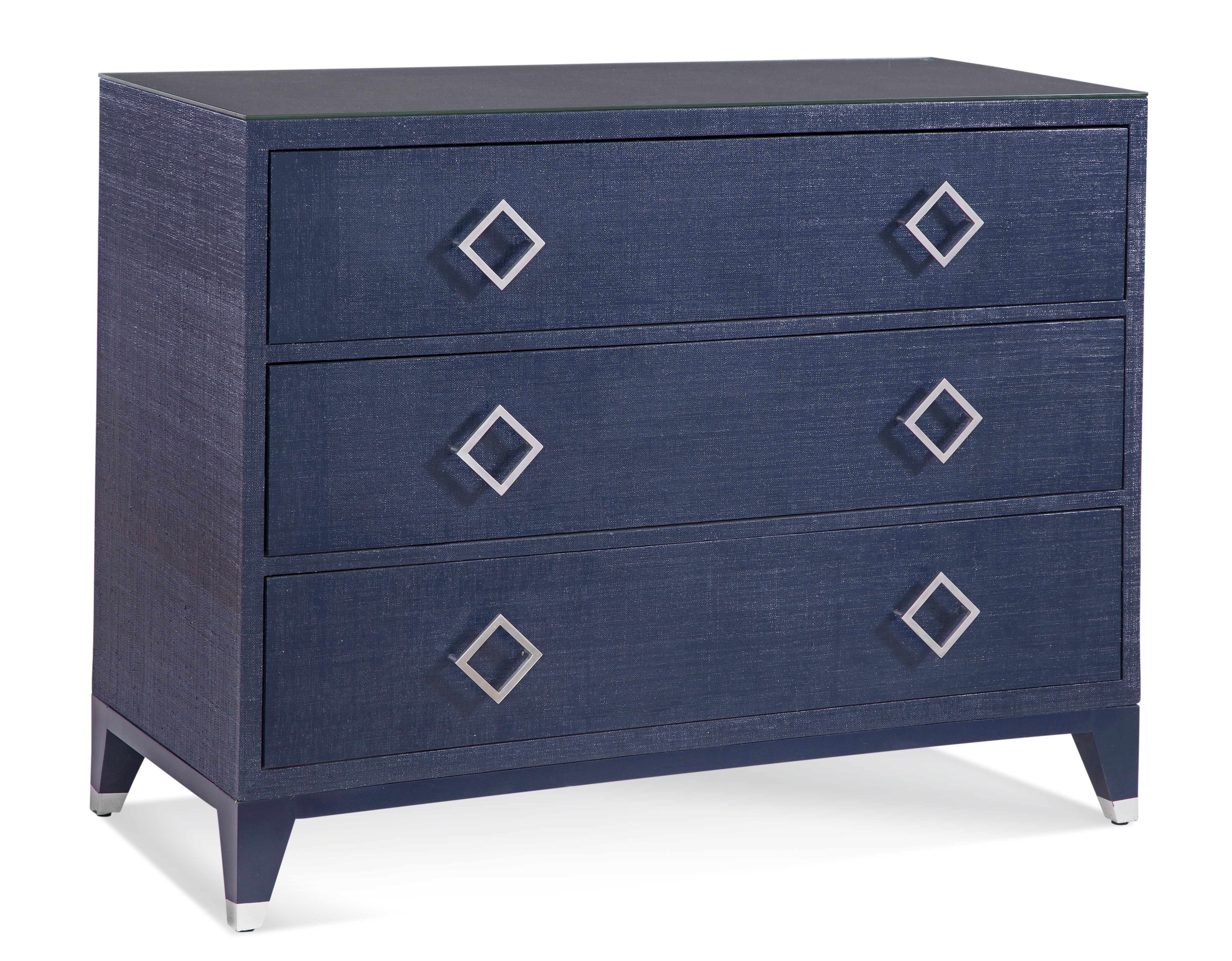Braxton Culler Clarendon Three Drawer Chest in Navy 2296-042V