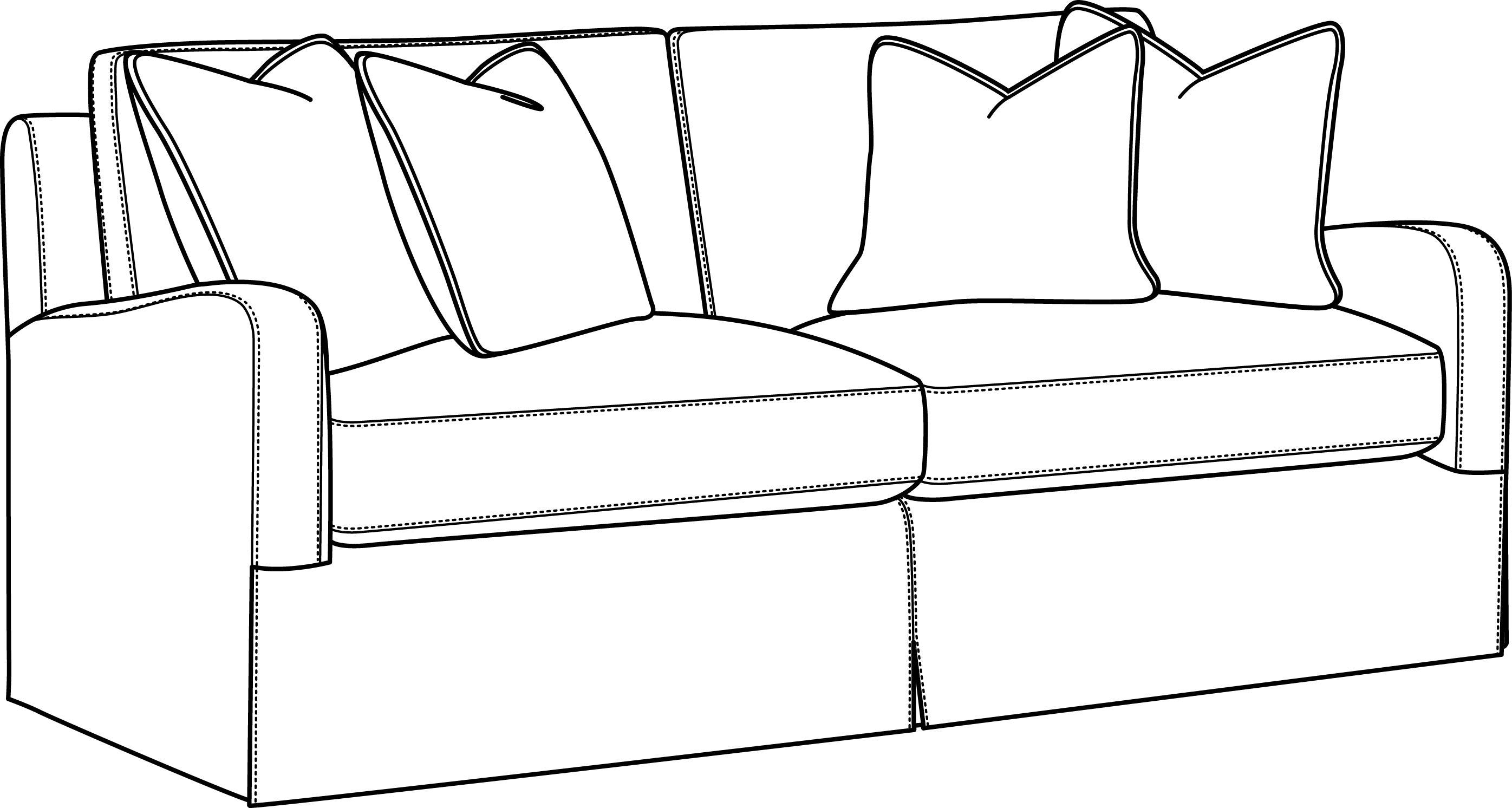 Braxton Culler Halsey Slipcovered Short Sofa 5745-010XP