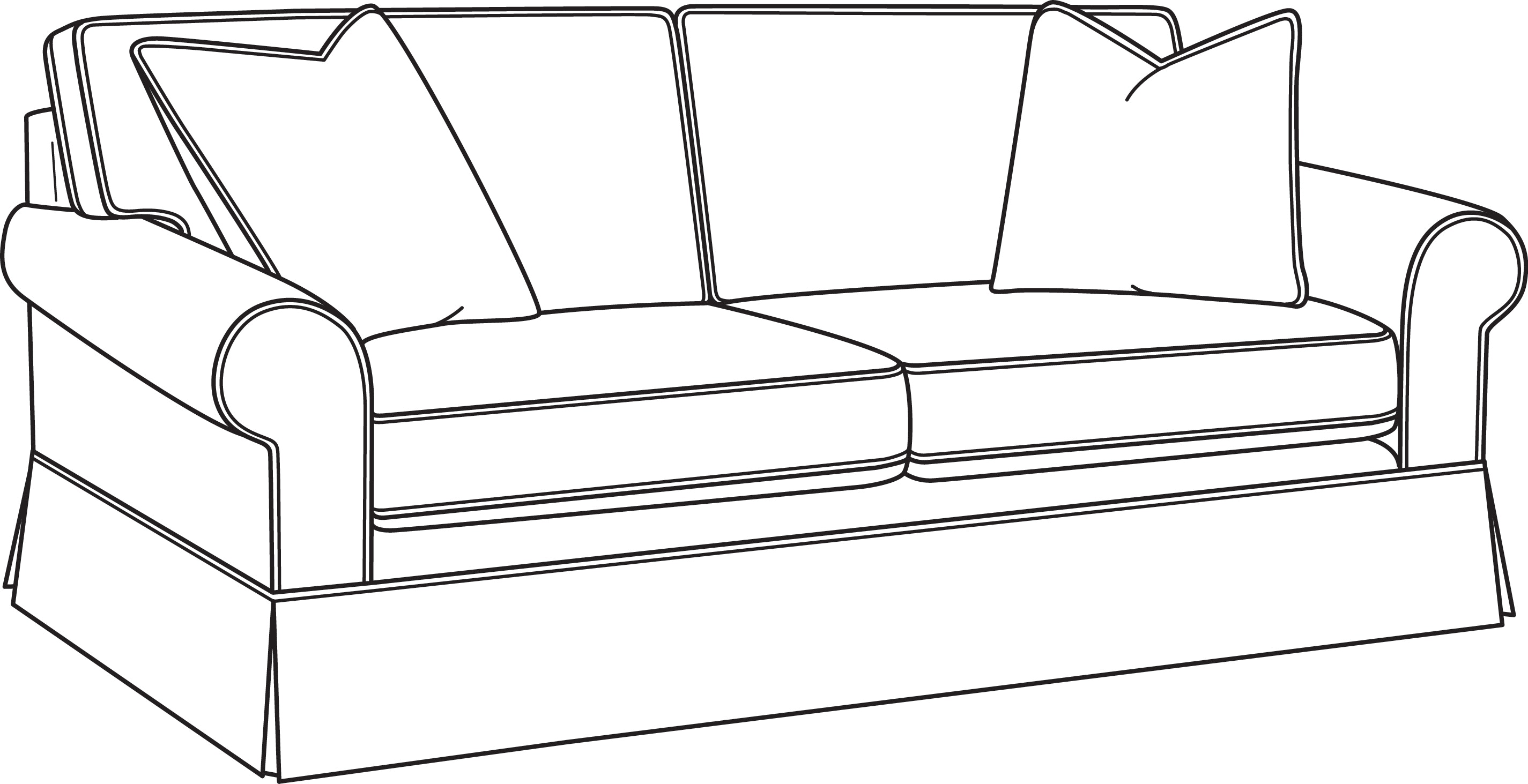 Braxton Culler Benton 2 over 2 Queen Sleeper Sofa 628-0152