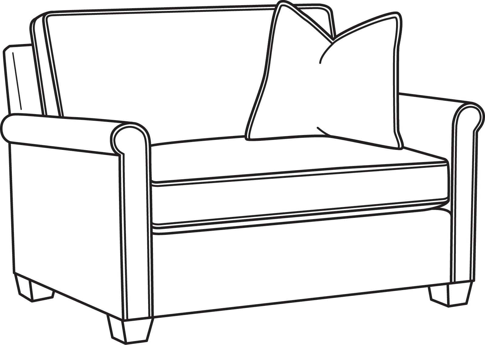 Braxton Culler Sullivan Twin Sleeper Chair 726-014