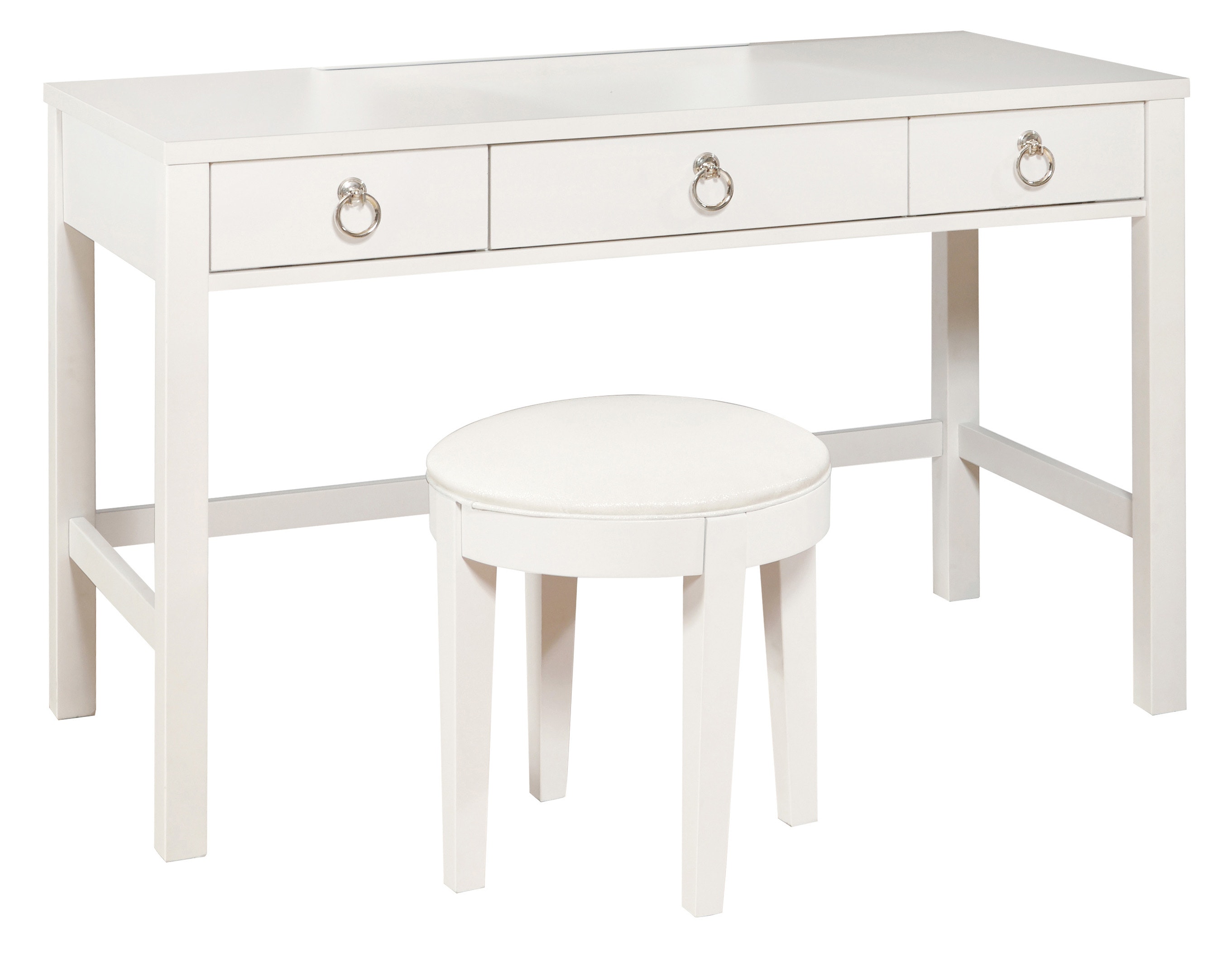 Samuel Lawrence Bella White Vanity Desk and Stool S458-414
